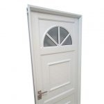 Puerta Aluminio Blanco Modelo Sol de 080×200