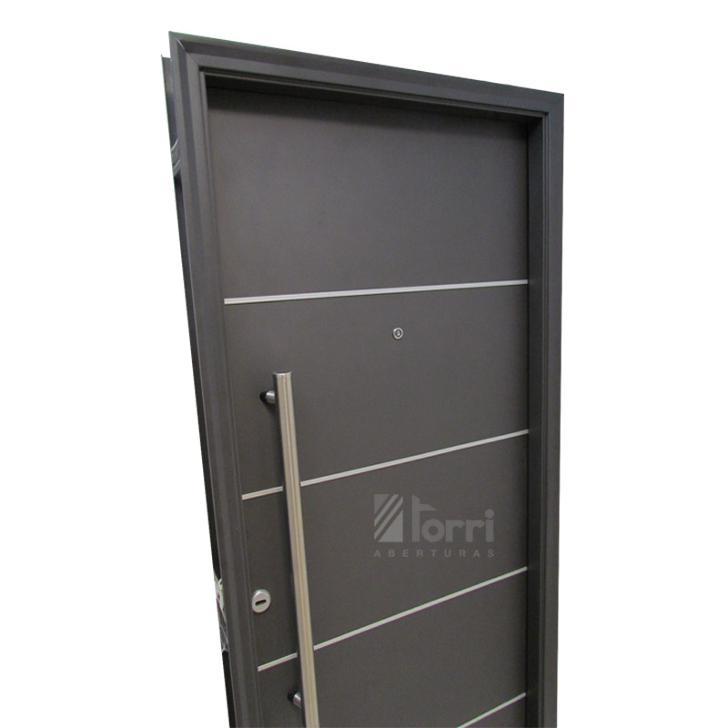 Puerta aluminio blanco Reforzada Modelo 179 de 080×200 Con Postigo –  Aberturas Torri