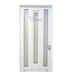 Puerta aluminio blanco Reforzada Modelo 179 De 080×200 Con Postigo
