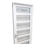 Puerta aluminio Blanco Reforzada Modelo 190 De 080×200
