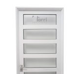 Puerta aluminio blanco Reforzada Modelo 190 de 080×200