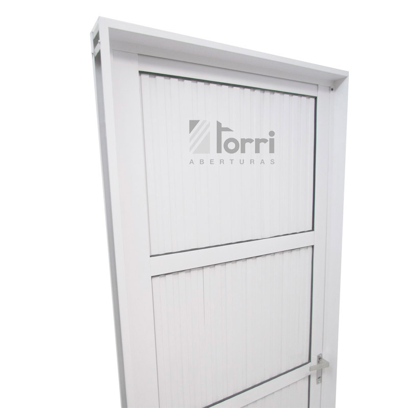 Puerta aluminio blanco Reforzada Modelo 179 de 080×200 Con Postigo –  Aberturas Torri
