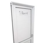 Puerta aluminio blanco Reforzada Modelo 250 de 080×200