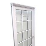 Puerta Aluminio Blanco Modelo 040 De 080×200