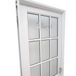 Puerta aluminio blanco Reforzada Modelo 41 de 080×200