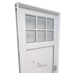 Puerta aluminio blanco Reforzada Modelo 42 de 080×200