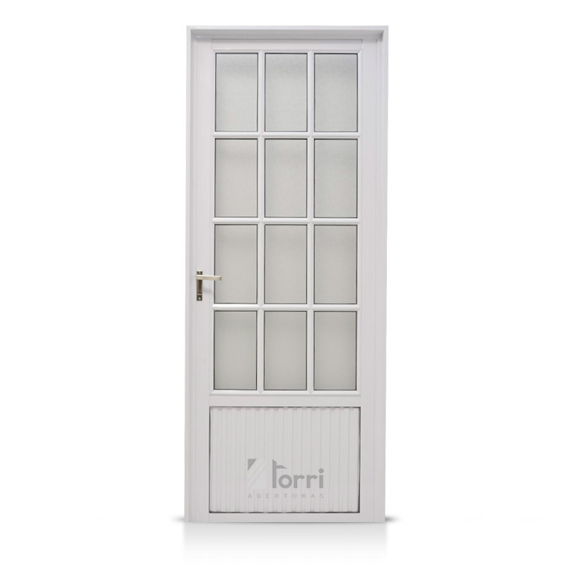 Escarpa huevo Punto de partida Puerta Aluminio Blanco Modelo 043 De 080×200 – Aberturas Torri