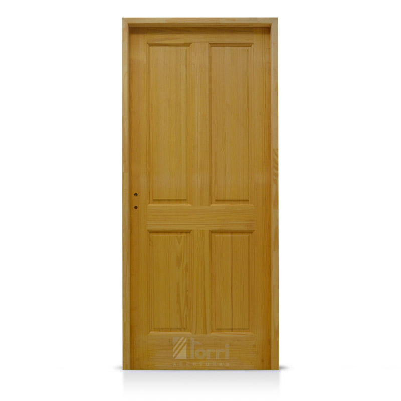 Puerta Pino Exterior atablerada 4 Paneles 80 x 200 cm – Maderas y  Ferretería Muena