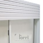 OFERTA! Ventana Aluminio Blanco Herrero Con Cortina De PVC 150×110