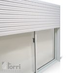 OFERTA! Ventana Aluminio Blanco Herrero Con Cortina De PVC 150×110