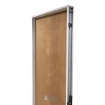 30% OFF! Puerta Placa Cedro Marco Aluminio Blanco De 070