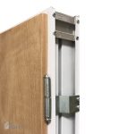 30% OFF! Puerta Placa Cedro Marco Aluminio Blanco De 070