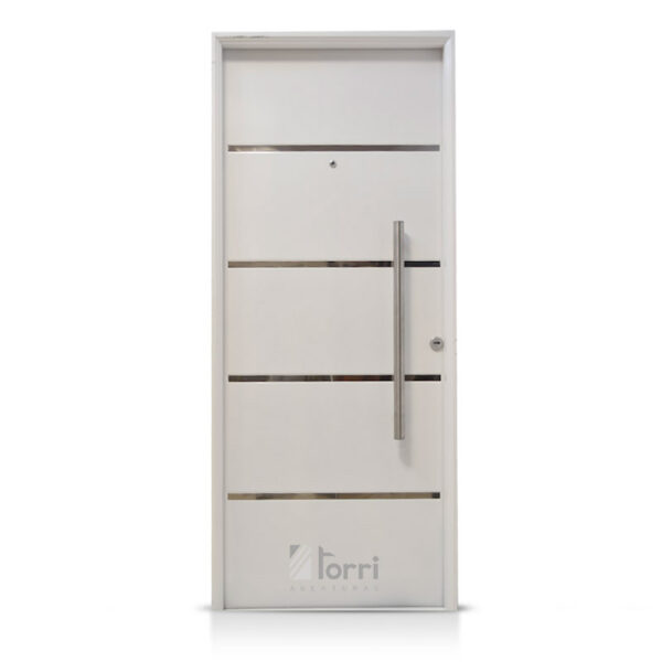 Puerta Doble Chapa Modelo Venuz Blanca De 080x200