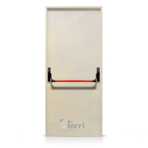 Puerta Chapa Inyectada Modelo 6 Con Barra Antipánico 090x200