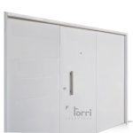 OUTLET! Portón Chapa Pintado Horno Blanco Modelo 1810 De 2,40