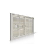 Ventana Aluminio Blanco Herrero De 150×110 Con Vidrio Repartido