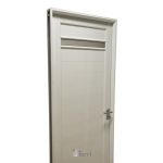 Puerta Aluminio Blanco Reforzada Modelo 500 De 080×205