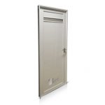 Puerta Aluminio Blanco Reforzada Modelo 500 De 080×205