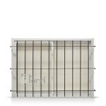Ventana Aluminio Herrero Blanco 150×110 Con Reja De Hierro