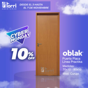CYBERMONDAY! Puertas Placas Oblak Linea Practika Curupi 070 Muro 10