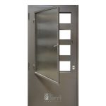 Puerta Chapa Inyectada 1/2 Vidrio Con Postigo 080×200