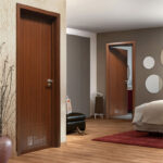 ÚLTIMAS! Puertas Placas Línea Folid Teca De 080