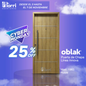 CYBERMONDAY!! Puerta Oblak Línea INNOVA 1983 Roble de 080