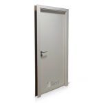 HOT SALE! Puerta Placa Oblak Tekstura Blanca Marco Madera 080 Muro 10