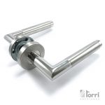 OFERTA! Picaporte Acero Inox Modelo Biselado Pulido Con Retroceso