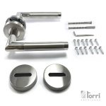 OFERTA! Picaporte Acero Inox Modelo Biselado Pulido Con Retroceso