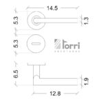 Picaporte Acero Inoxidable Modelo Plano Black Con Retroceso