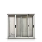 NUEVA! Ventana Aluminio Blanco Linea Moderna 120×110 Con Mosquitero