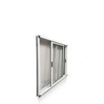 HOT SALE! Ventana Aluminio Blanco Linea Moderna 120×110 Con Mosquitero