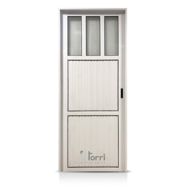 Puerta Aluminio Blanco Modelo 120 De 080x200