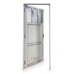 Puerta Aluminio Blanco Modelo 120 De 080×200