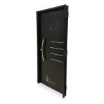 OFERTA! Puerta Inyectada Pavir Modelo 16 Curva Negra 080×200