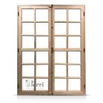 Puerta Balcón Madera Grandis Hojas Abrir 120×200