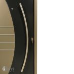 Puerta Chapa Inyectada Pavir Modelo Bicolor Grafito/Champagne De 080