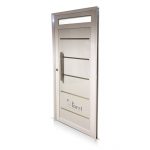 NUEVA! Puerta Aluminio Blanco Reforzada Modelo 550 De 085×200