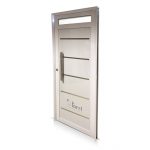 NUEVA! Puerta Aluminio Blanco Reforzada Modelo 550 de 085×200