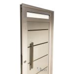 NUEVA! Puerta Aluminio Blanco Reforzada Modelo 550 De 085×200