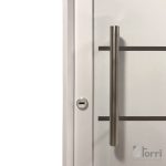 NUEVA! Puerta Aluminio Blanco Reforzada Modelo 550 de 085×200