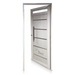 NUEVA! Puerta Aluminio Blanco Reforzada Modelo 550 De 085×200