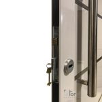 NUEVA! Puerta Aluminio Blanco Reforzada Modelo 550 De 085×200