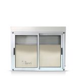 PROMO! Ventana Modena 180×110 Con Taparrollo Y Cortina Aluminio