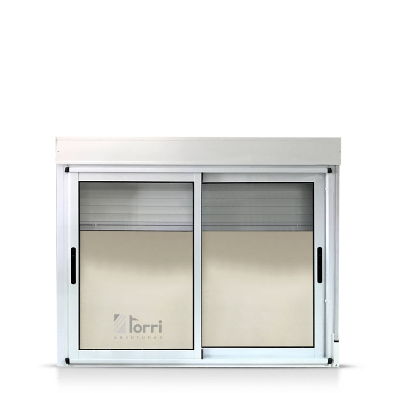 Ventana Modena 150×110 Con Taparrollo Y Cortina Aluminio – Aberturas Torri