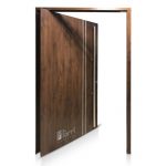 Puerta Pivotante Pavir Modelo 80 Foliada Caoba 120X220