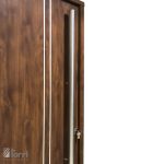 Puerta Pivotante Pavir Modelo 80 Foliada Caoba 120X220