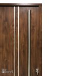 Puerta Pivotante Pavir Modelo 80 Foliada Caoba 120X220