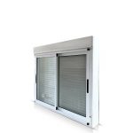 Ventana Modena 150×110 Con Taparrollo Y Cortina Aluminio